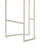 Banqueta Alta de Aço Beverly - Champanhe - Champanhe c/ Linho Mescla Cru - Linked 200 02 - Província - Banquetas