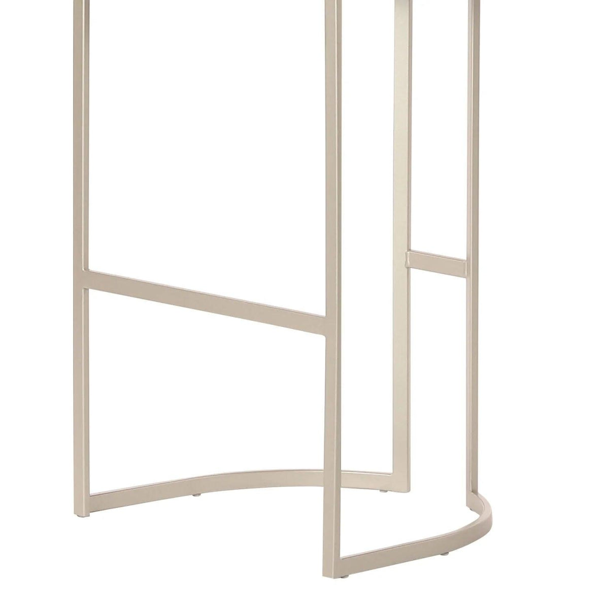 Banqueta Alta de Aço Beverly - Champanhe - Champanhe c/ Linho Mescla Cru - Linked 200 02 - Província - Banquetas