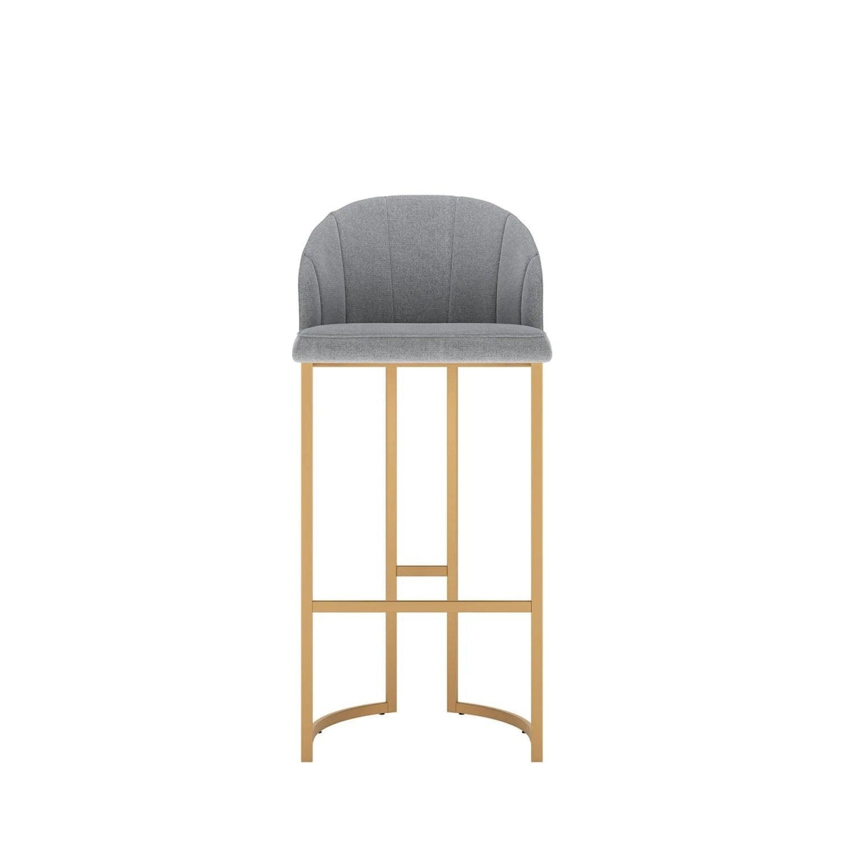 Banqueta Alta de Aço Beverly Dourado e Stone - Província - Banquetas