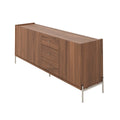 Buffet 3 Portas 3 Gavetas Jasper 185cm Canella com Champanhe - Província - Buffet