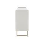 Buffet Arcadia 137 cm - Off White Fosco c/ Champanhe - Província - Buffet