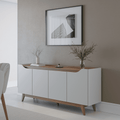 Buffet Pulse 180 cm - Canella c/ Off White Fosco - Província - Buffet