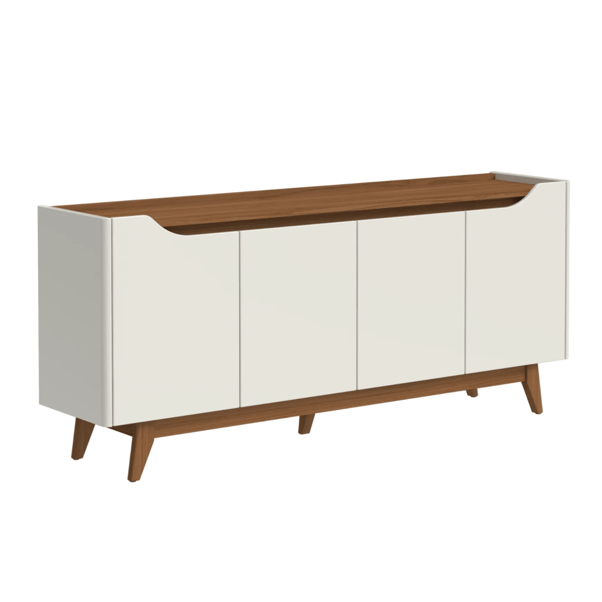 Buffet Pulse 180 cm - Canella c/ Off White Fosco - Província - Buffet