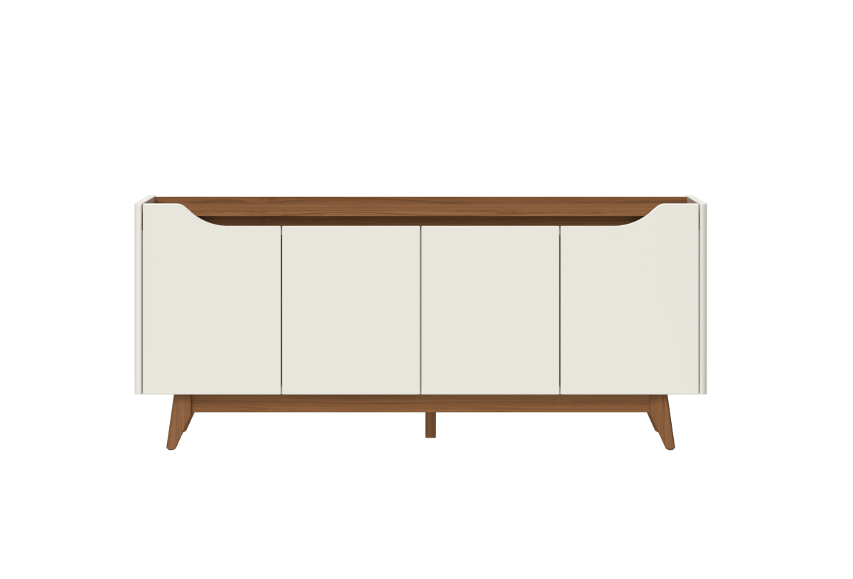 Buffet Pulse 180 cm - Canella c/ Off White Fosco - Província - Buffet