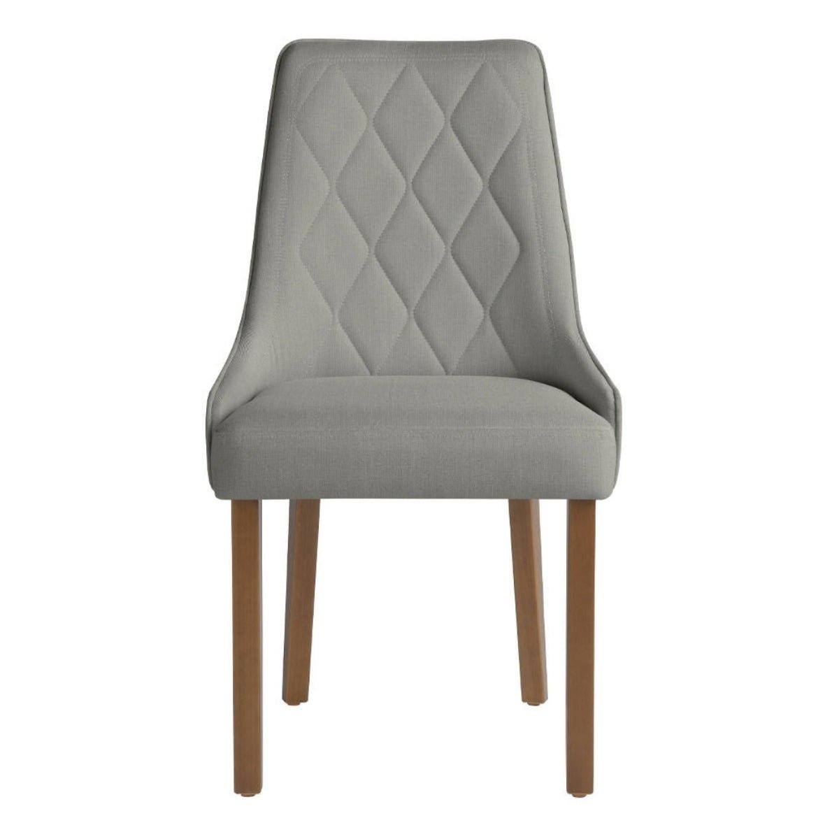 Cadeira de Madeira Maciça Carlton Natural com Linho Mescla Cinza - Província - 