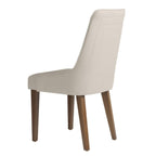 Cadeira de Madeira Maciça Carlton Natural com Linho Off White - Província - 