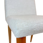 Cadeira de Madeira Maciça Liv Natural com Bouclé Montecarlo - Província - 