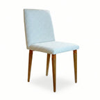 Cadeira de Madeira Maciça Liv Natural com Bouclé Montecarlo - Província - 