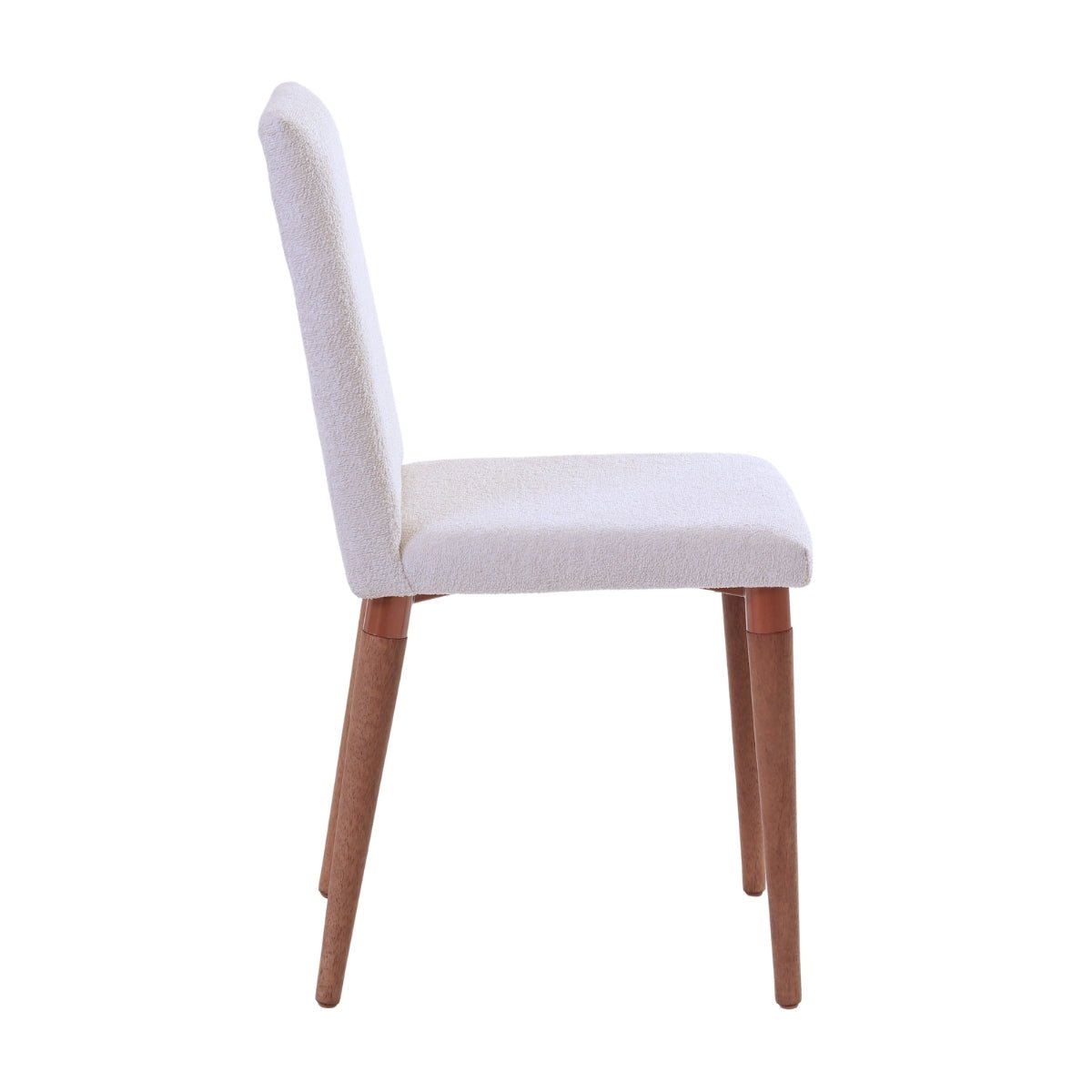 Cadeira de Madeira Maciça Liv Natural com Bouclé Montecarlo - Província - Cadeiras de Jantar