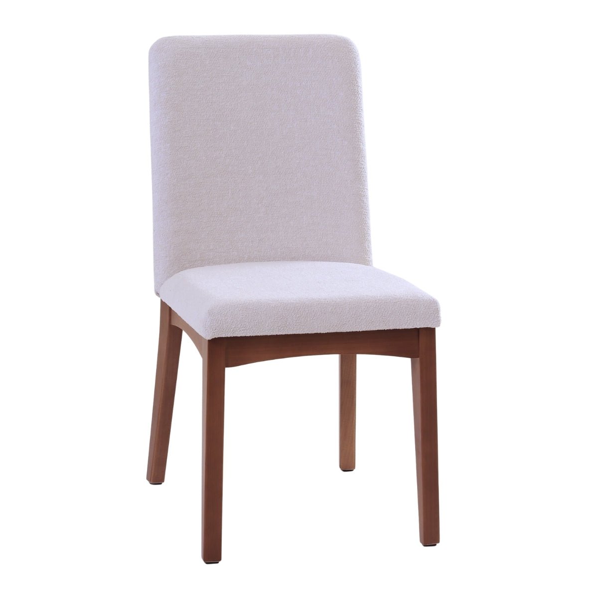 Cadeira de Madeira Maciça Olive Natural com Bouclé Montecarlo - Província - Cadeiras de Jantar