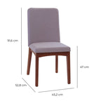 Cadeira de Madeira Maciça Olive Natural com Duna 04 - Província - Cadeiras de Jantar