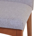 Cadeira de Madeira Maciça Olive Natural com Linen 06 - Província - Cadeiras de Jantar