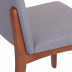 Cadeira de Madeira Maciça Olive Natural com Linen 06 - Província - Cadeiras de Jantar