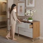 Cômoda 6 Gavetas Glow 178cm - Província - Cômoda
