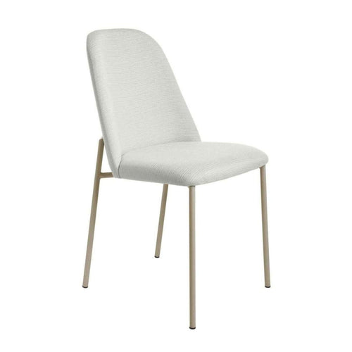 Conjunto c/ 2 Cadeiras de Aço Lucille - Champanhe / Linked 02 - Província - Cadeiras de Jantar