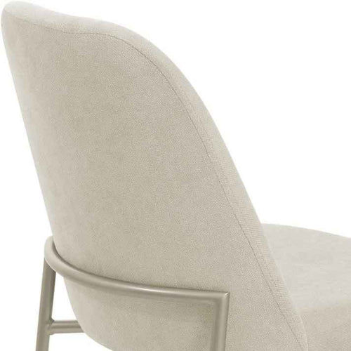 Conjunto c/ 2 Cadeiras de Aço Lucille - Champanhe / Soft Palha - Província - Cadeiras de Jantar