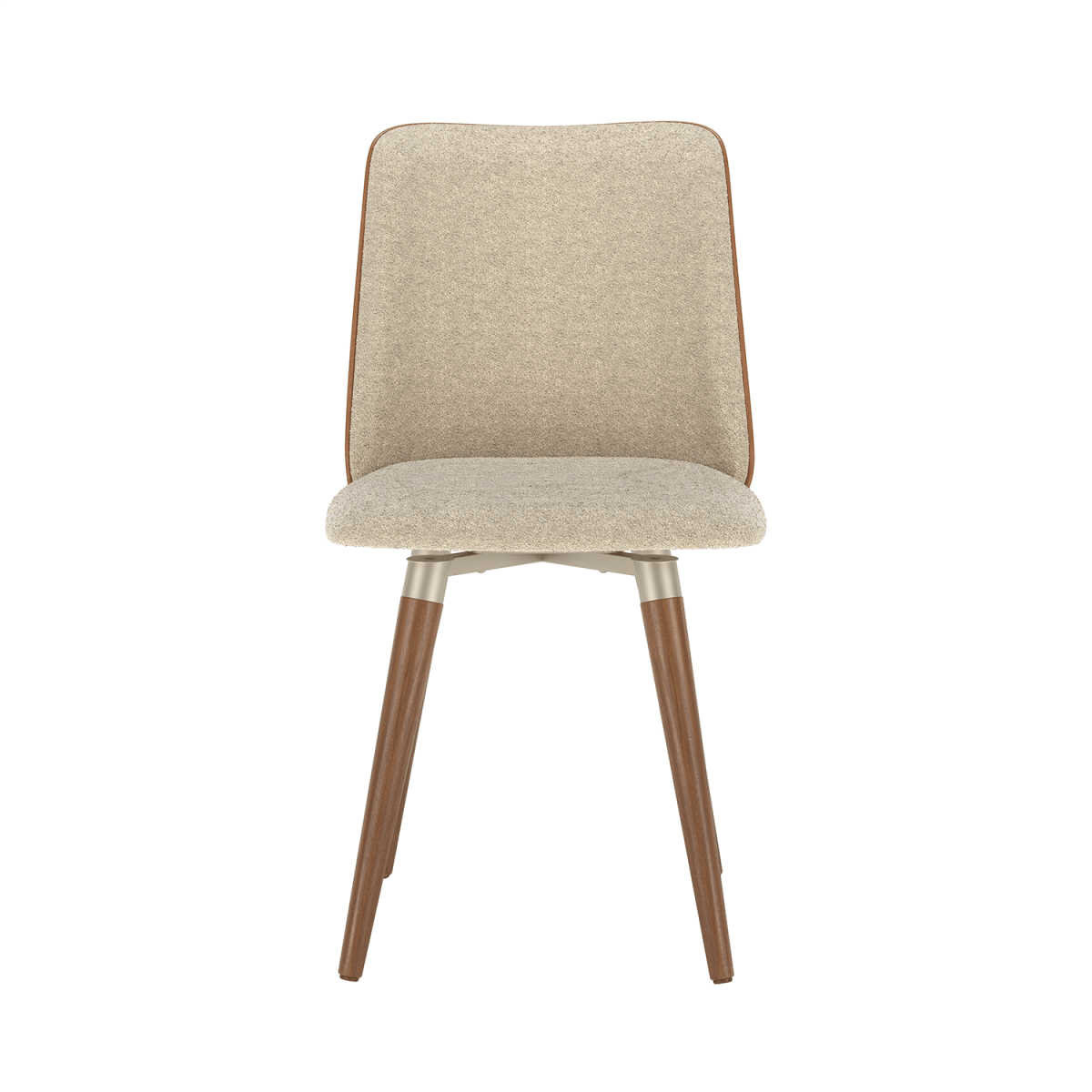 Conjunto c/ 2 Cadeiras de Madeira Dakota Giratória Champanhe - Província - Cadeiras de Jantar