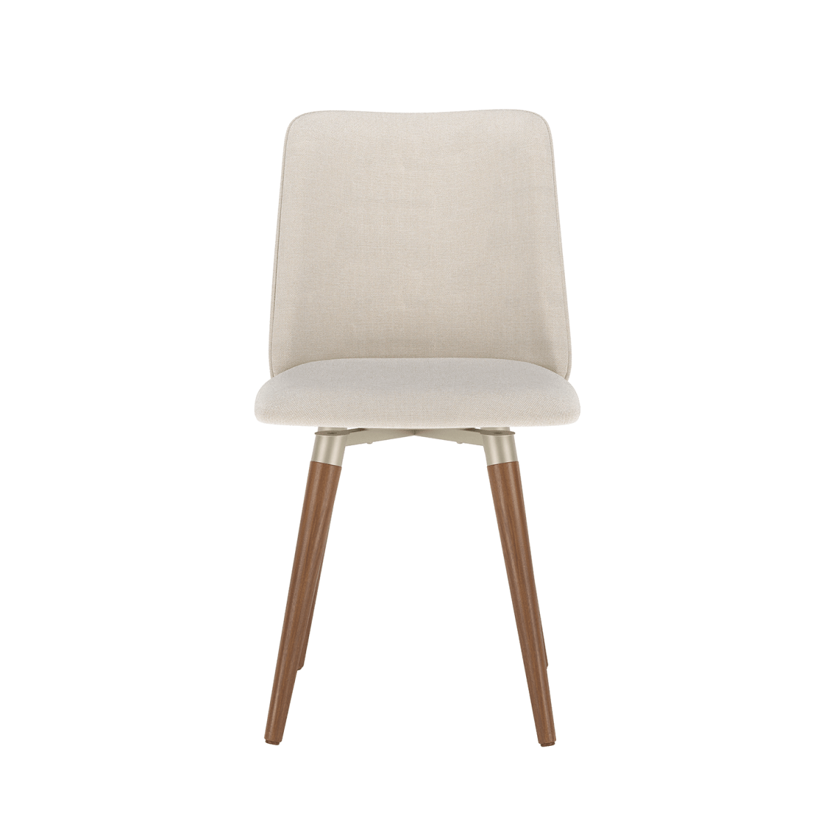 Conjunto c/ 2 Cadeiras de Madeira Dakota Giratória Champanhe - Província - Cadeiras de Jantar