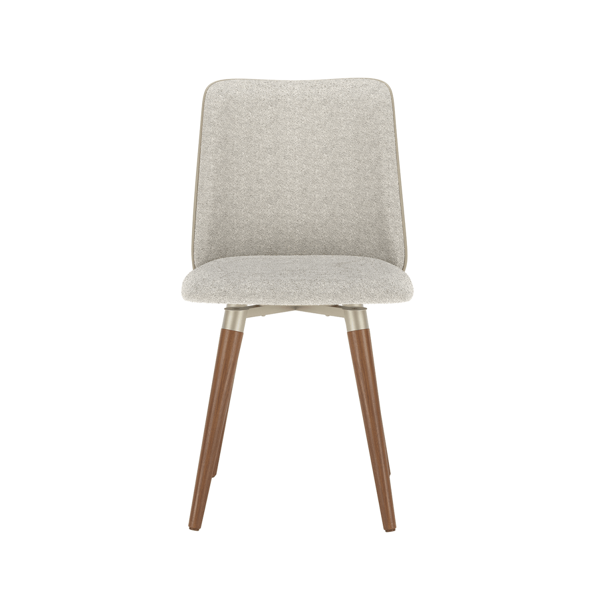 Conjunto c/ 2 Cadeiras de Madeira Dakota Giratória Champanhe - Província - Cadeiras de Jantar