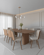 Conjunto c/ 2 Cadeiras de Madeira Dakota Giratória Champanhe - Província - Cadeiras de Jantar