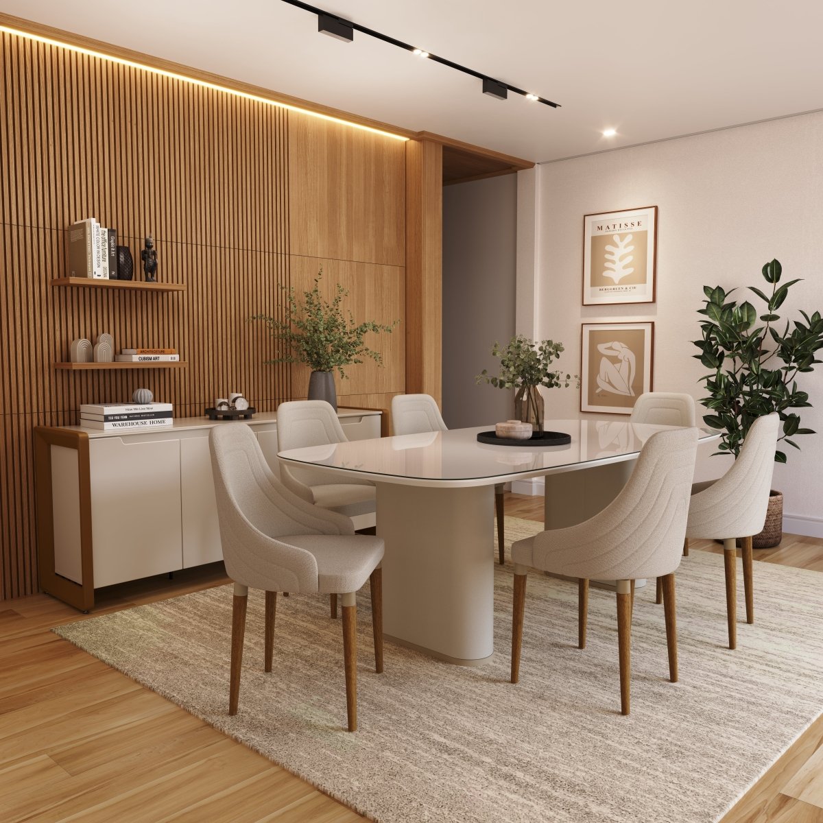 Conjunto c/ 2 Cadeiras de Madeira Evelyn Champanhe - Província - Cadeiras de Jantar