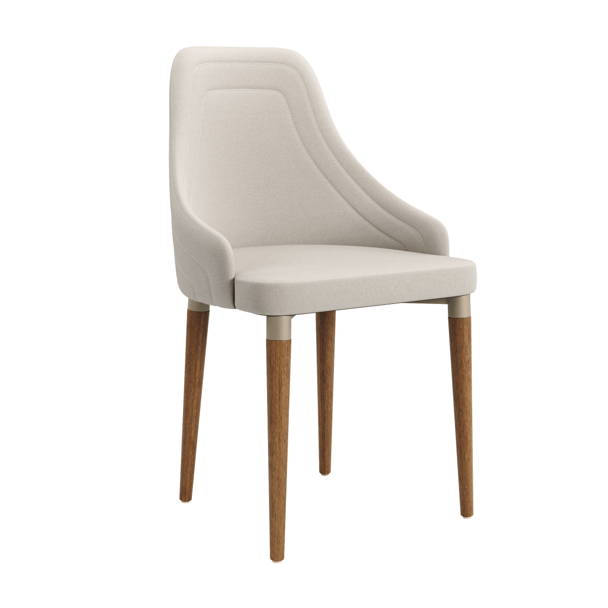 Conjunto c/ 2 Cadeiras de Madeira Evelyn Champanhe - Província - Cadeiras de Jantar