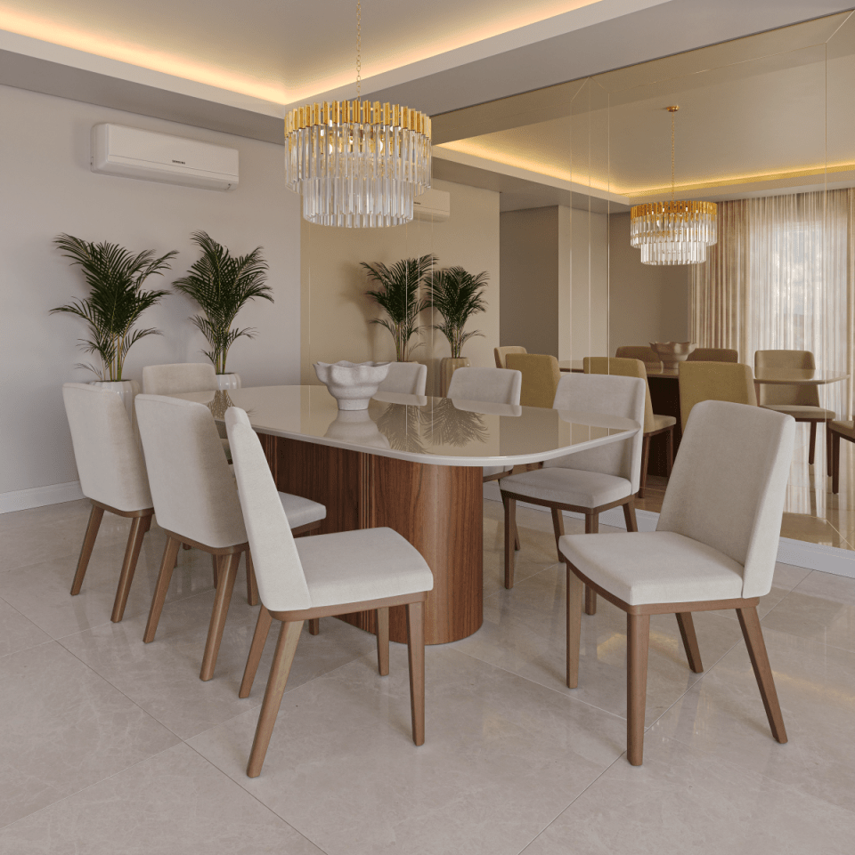 Conjunto c/ 2 Cadeiras de Madeira Kalina - Província - Cadeiras de Jantar