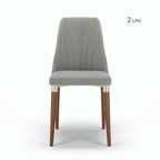 Conjunto c/ 2 Cadeiras de Madeira Loren Linho Carbono - Linked 35 - Província - Cadeiras de Jantar