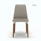 Conjunto c/ 2 Cadeiras de Madeira Loren PU Fendi - Mox 04 - Província - Cadeiras de Jantar