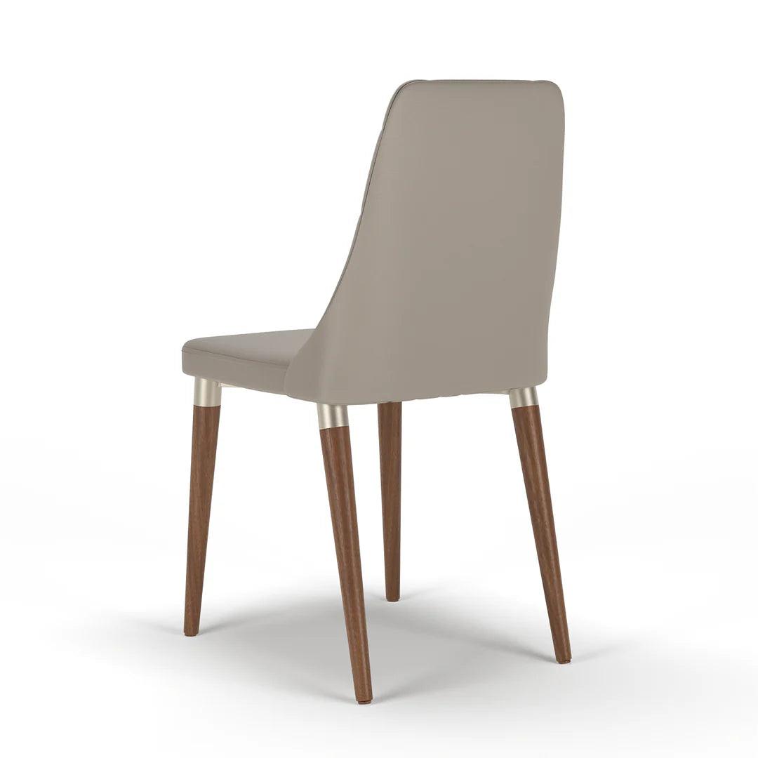 Conjunto c/ 2 Cadeiras de Madeira Loren PU Fendi - Mox 04 - Província - Cadeiras de Jantar