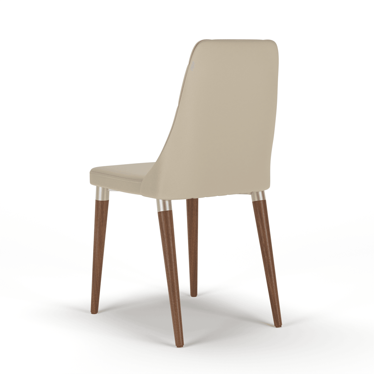 Conjunto c/ 2 Cadeiras de Madeira Loren PU Off - White - Mox 311 - Província - Cadeiras de Jantar