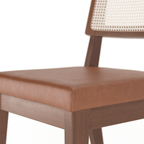 Conjunto c/ 2 Cadeiras de Madeira Saga PU Caramel - Província - Cadeiras de Jantar