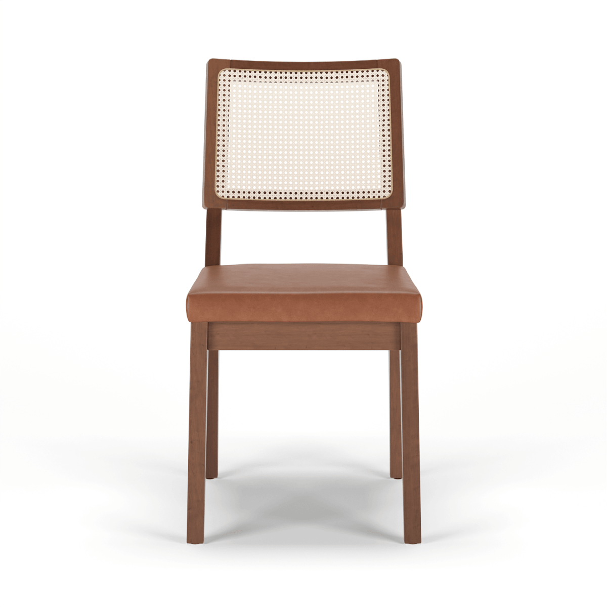 Conjunto c/ 2 Cadeiras de Madeira Saga PU Caramel - Província - Cadeiras de Jantar