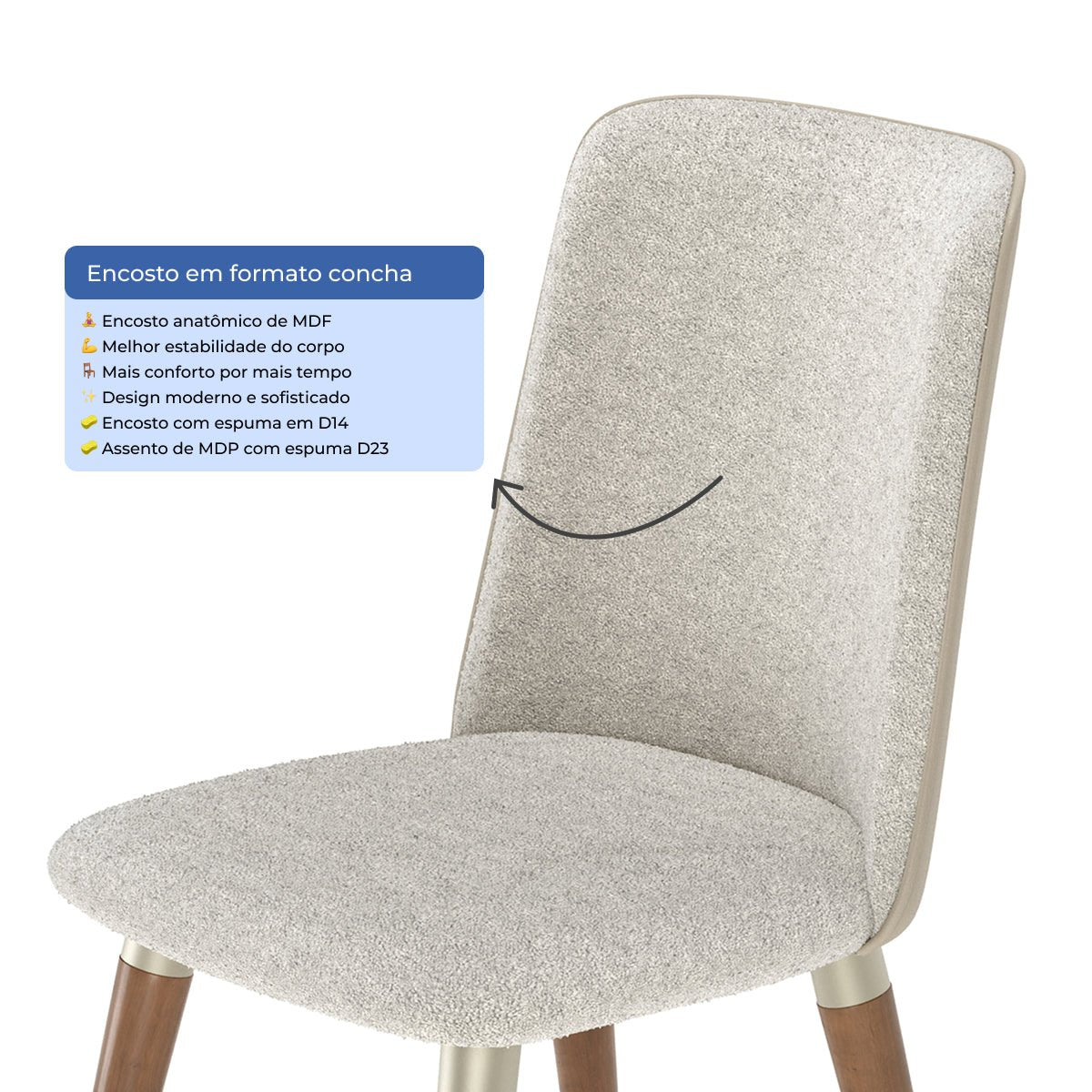 Conjunto de 2 Cadeiras de Madeira Maciça Dakota - Província - Cadeiras de Jantar