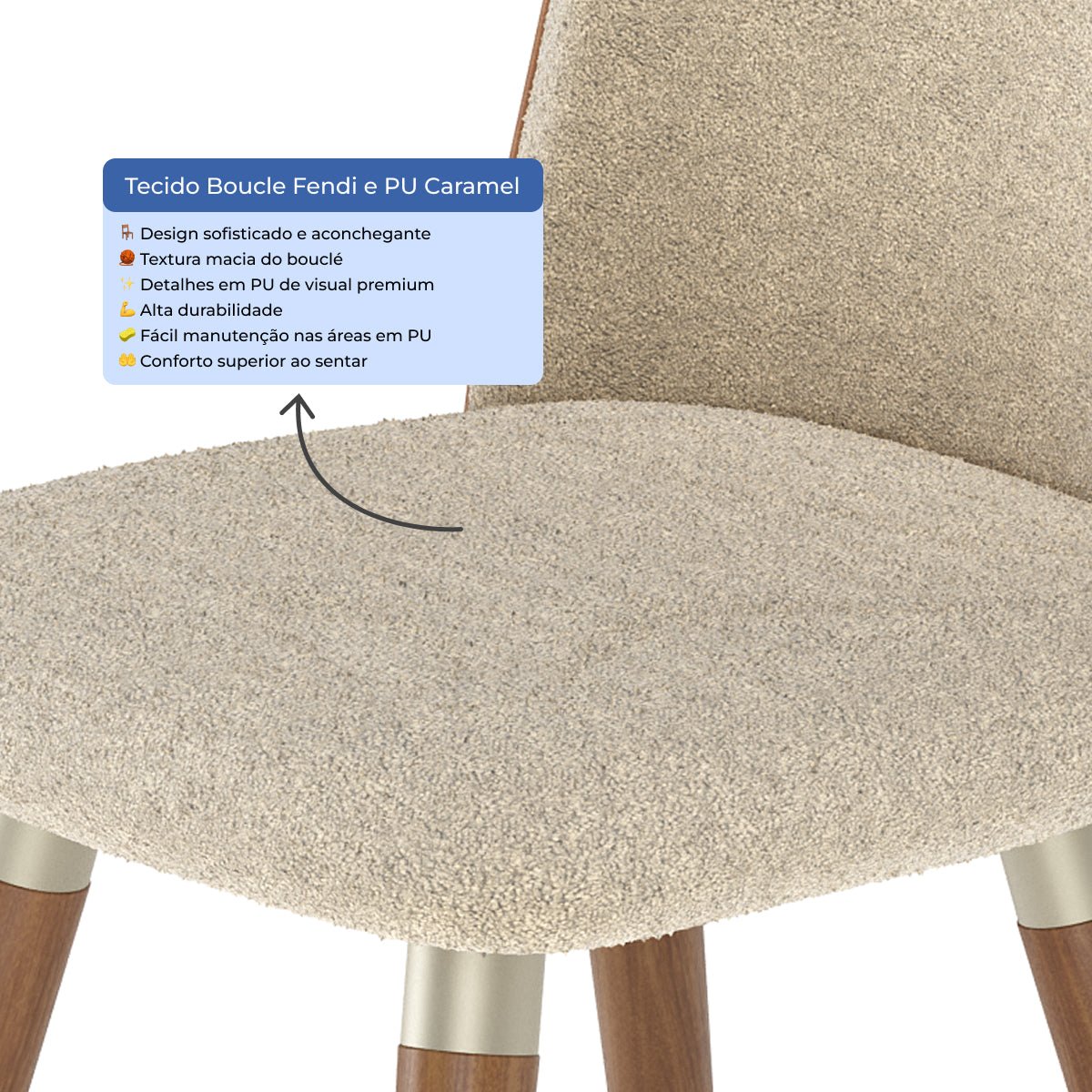 Conjunto de 2 Cadeiras de Madeira Maciça Dakota - Província - Cadeiras de Jantar