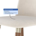 Conjunto de 2 Cadeiras de Madeira Maciça Dakota - Província - Cadeiras de Jantar