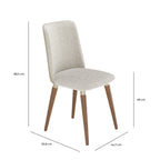 Conjunto de 2 Cadeiras de Madeira Maciça Dakota - Província - Cadeiras de Jantar