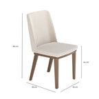 Conjunto de 2 Cadeiras de Madeira Maciça Kalina - Província - Cadeiras de Jantar