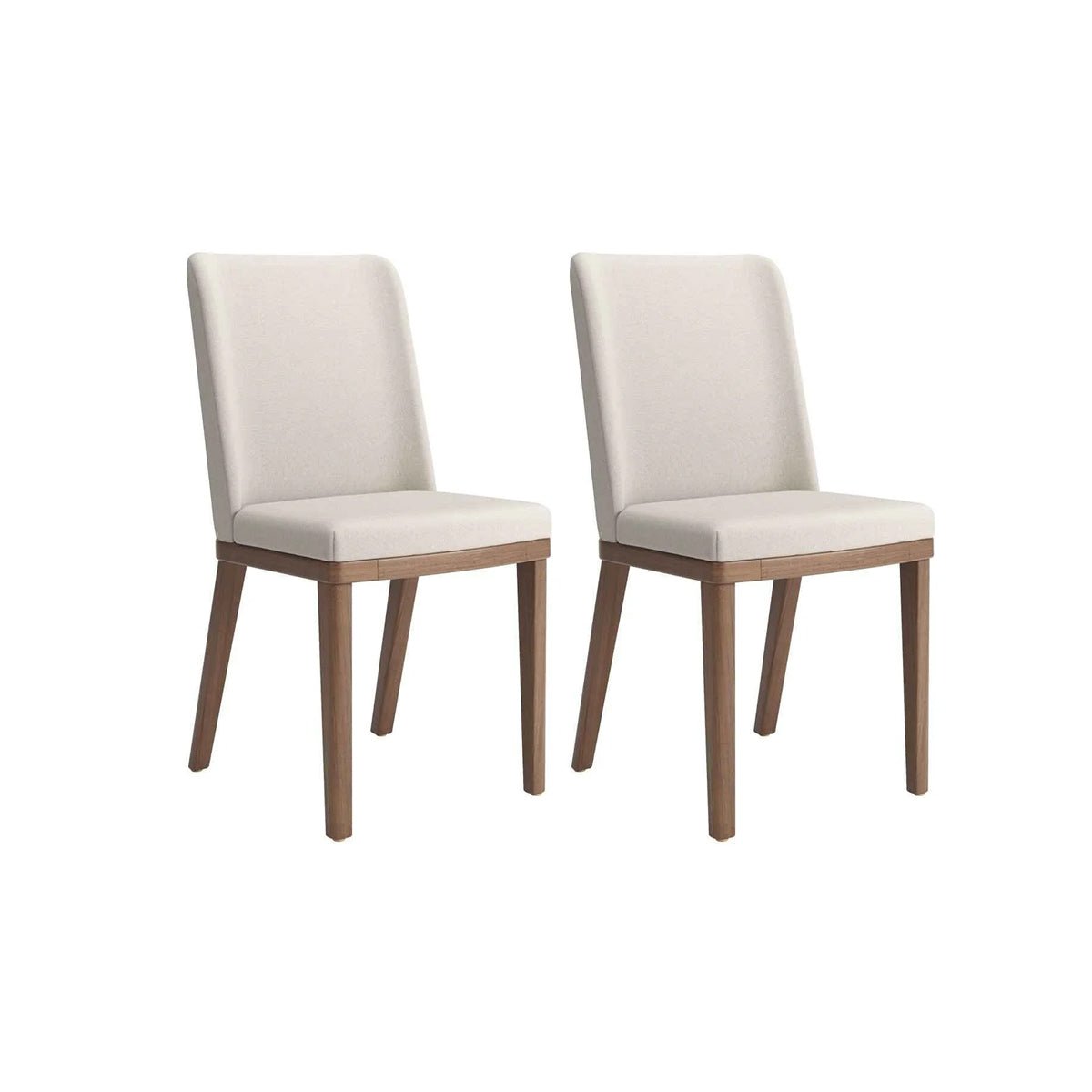 Conjunto de 2 Cadeiras de Madeira Maciça Kalina - Província - Cadeiras de Jantar