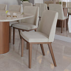 Conjunto de 2 Cadeiras de Madeira Maciça Kalina - Província - Cadeiras de Jantar