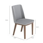 Conjunto de 2 Cadeiras de Madeira Maciça Kalina - Província - Cadeiras de Jantar