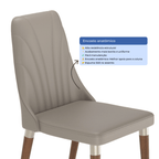 Conjunto de 2 Cadeiras de Madeira Maciça Loren - Província - Cadeiras de Jantar