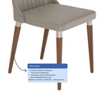 Conjunto de 2 Cadeiras de Madeira Maciça Loren - Província - Cadeiras de Jantar