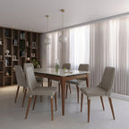 Conjunto de 2 Cadeiras de Madeira Maciça Loren - Província - Cadeiras de Jantar