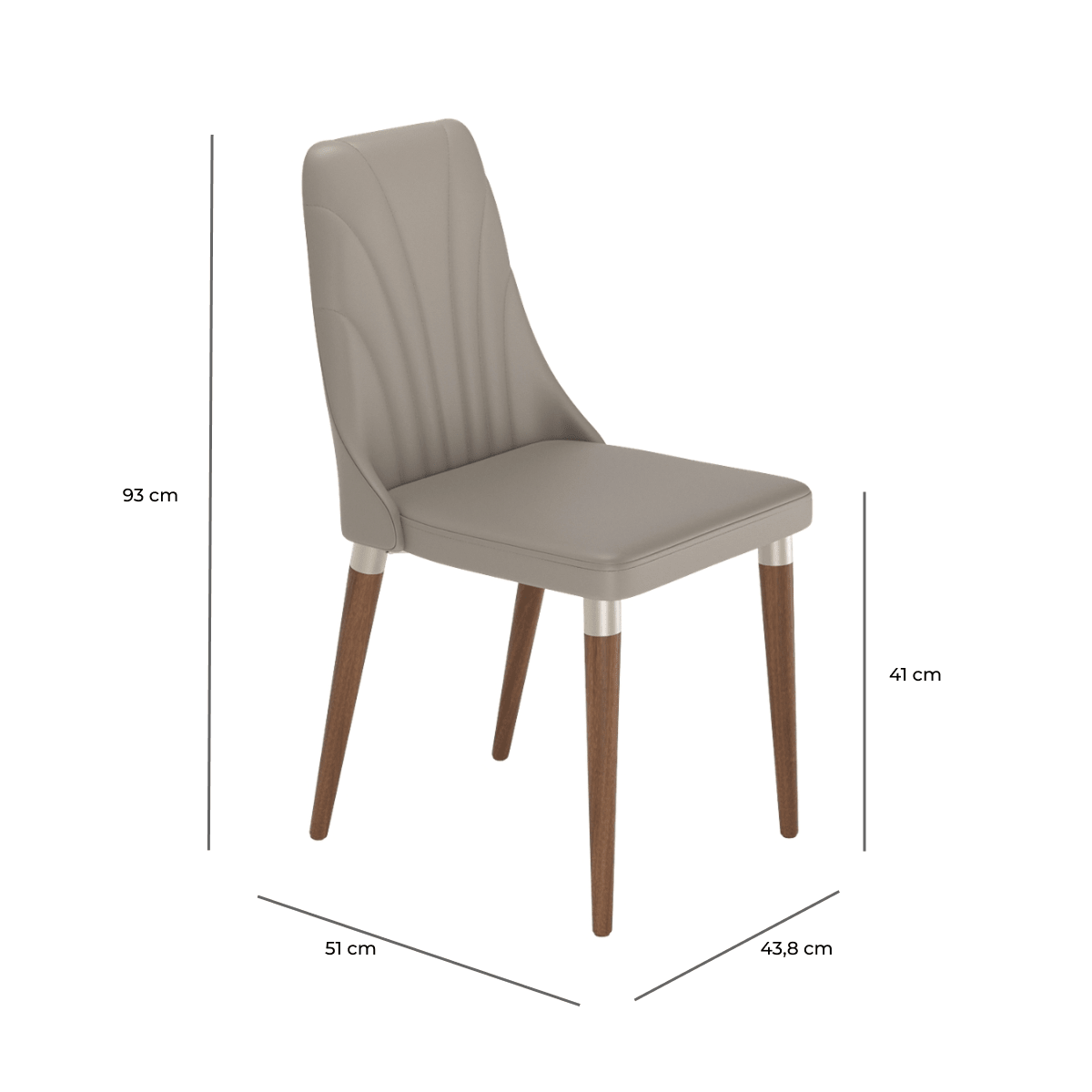 Conjunto de 2 Cadeiras de Madeira Maciça Loren - Província - Cadeiras de Jantar