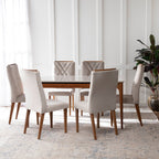 Conjunto de 2 Cadeiras de Madeira Maciça Megan - Província - Cadeiras de Jantar