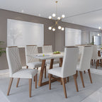 Conjunto de 2 Cadeiras de Madeira Maciça Megan - Província - Cadeiras de Jantar