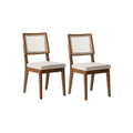 Conjunto de 2 Cadeiras de Madeira Maciça Saga Palhinha - Província - Cadeiras de Jantar