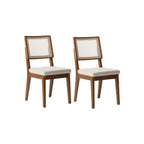 Conjunto de 2 Cadeiras de Madeira Maciça Saga Palhinha - Província - Cadeiras de Jantar