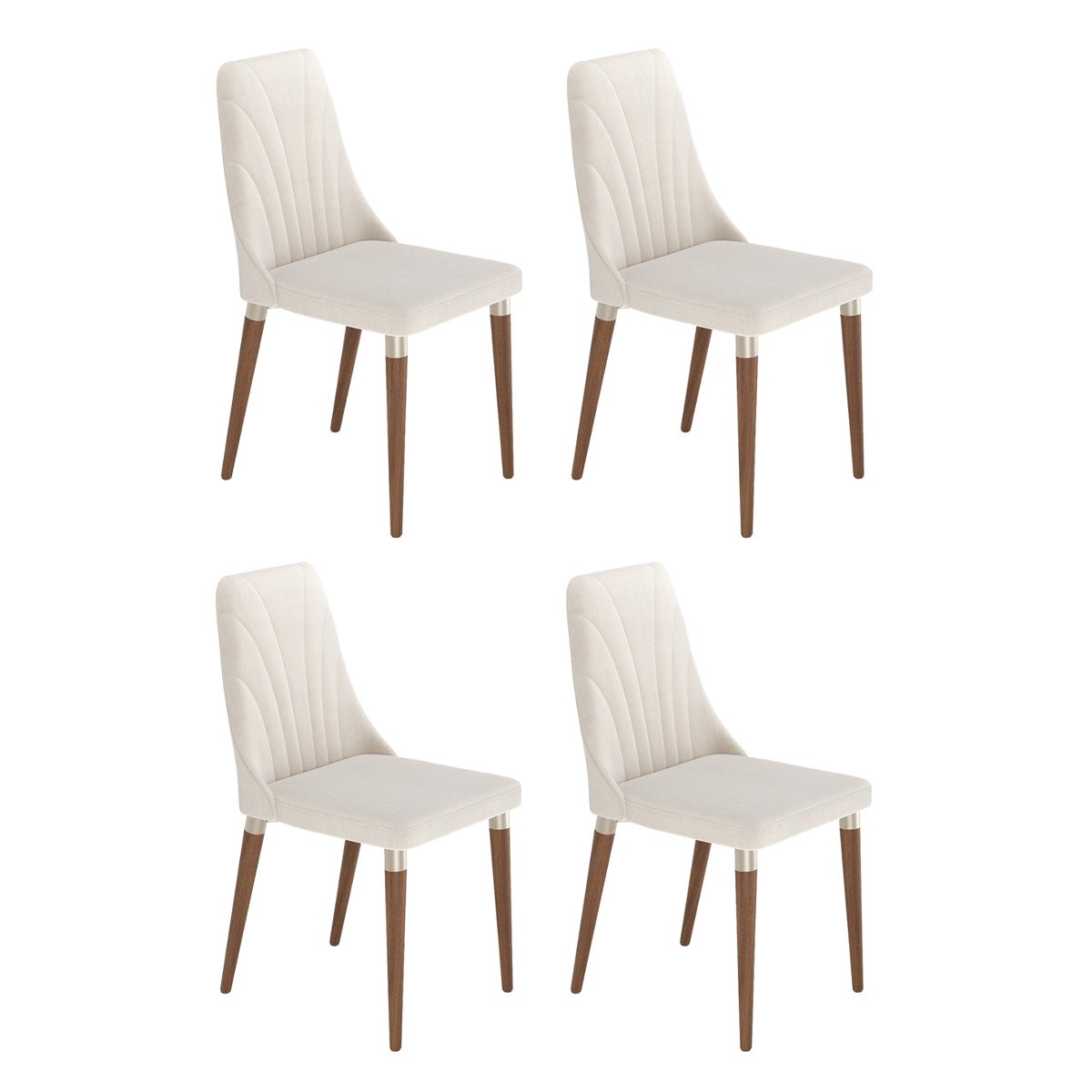 Conjunto de 4 Cadeiras de Madeira Maciça Loren - Província - 